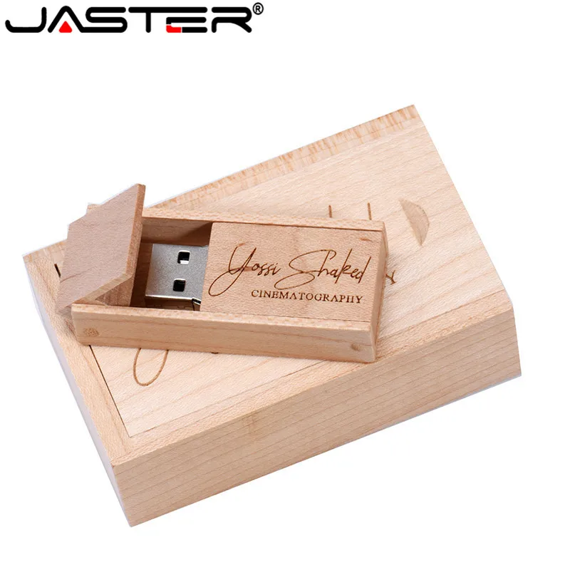 JASTER(более 10 шт бесплатный логотип) Деревянный USB+ коробка USB флэш-накопитель Флешка 4 ГБ 8 ГБ 16 г 32 Гб карта памяти фотография свадебный подарок