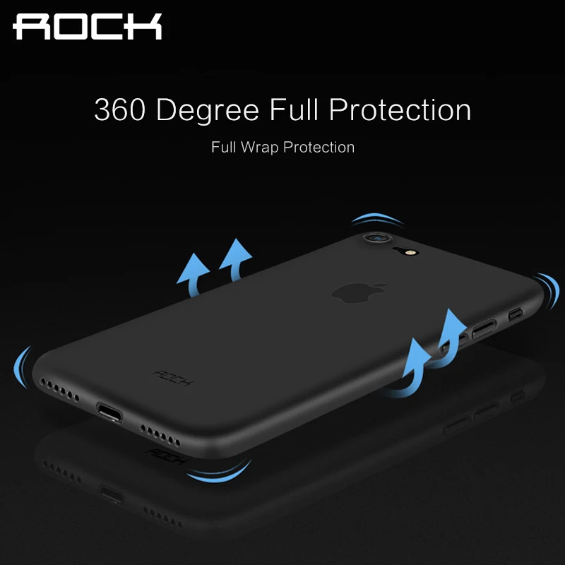 Чехол для iPhone 7 8 ROCK матовый чехол телефона из поликарбоната 8plus толщина 0 4 мм