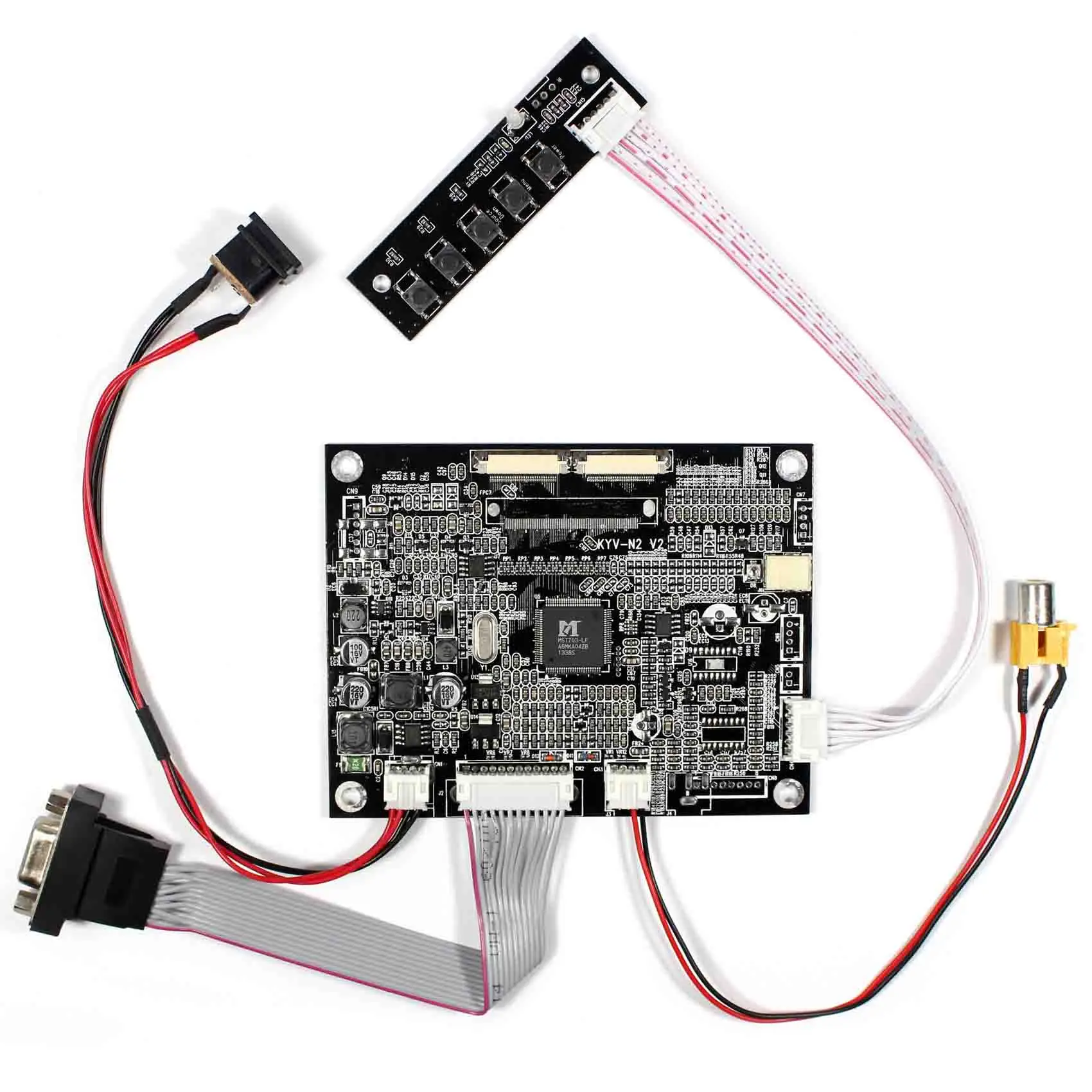 VGA+AV LCD Controller Board KYV-N2 V2 For 10.2&quot AT102TN03 800x480 Panel | Электроника