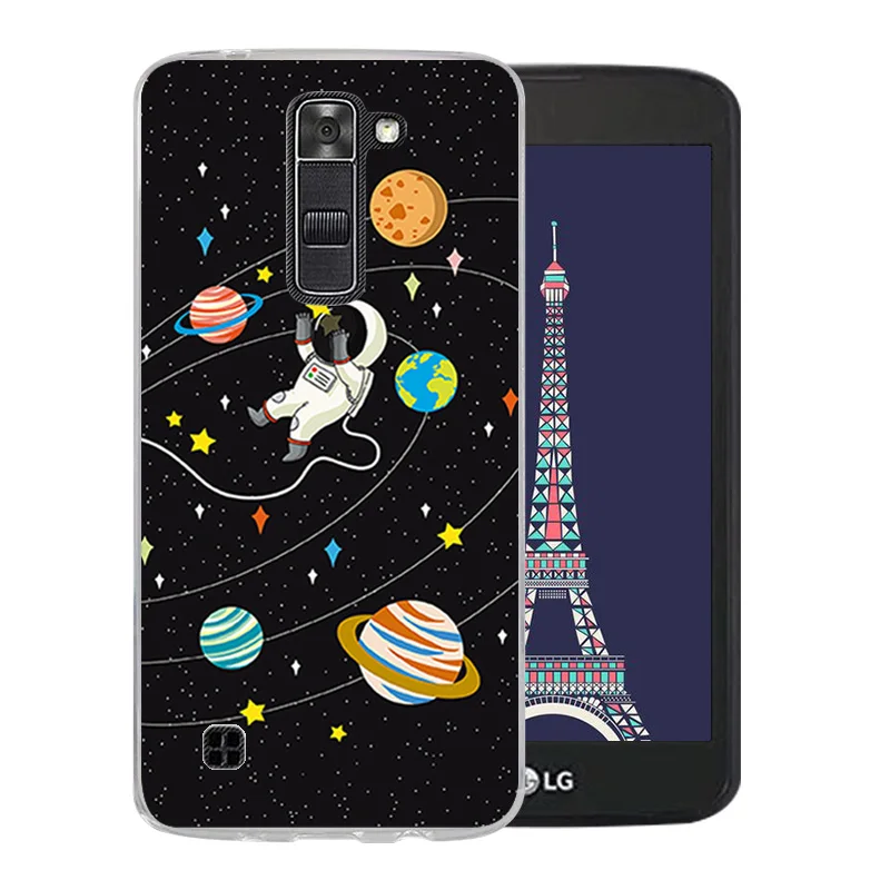 Soft Silicone Back Cover Ice Pattern Skin for LG K7/Tribute 5 LS675/X210 X210DS Phone Cases For K7 Matte Funda |