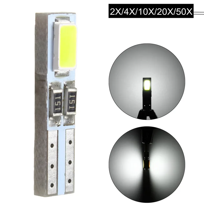 2 шт. Универсальный Автомобильный свет T5 W3W 5730 SMD 37 73 74 Клин СВЕТОДИОДНЫЙ Прибор Панель Спидометр приборная Группа лампы света