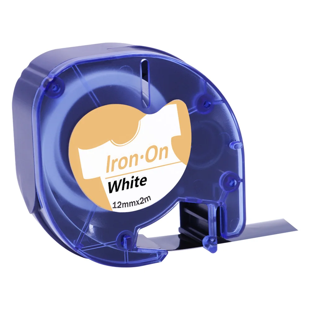 Iron Black Greateam 91330 12267 91200 91201 12 мм черный на прозрачной для DYMO LetraTag пластиковая лента LT91201 91203 производитель Этикеток DYMO для LT-100H - Цвет: Iron Black