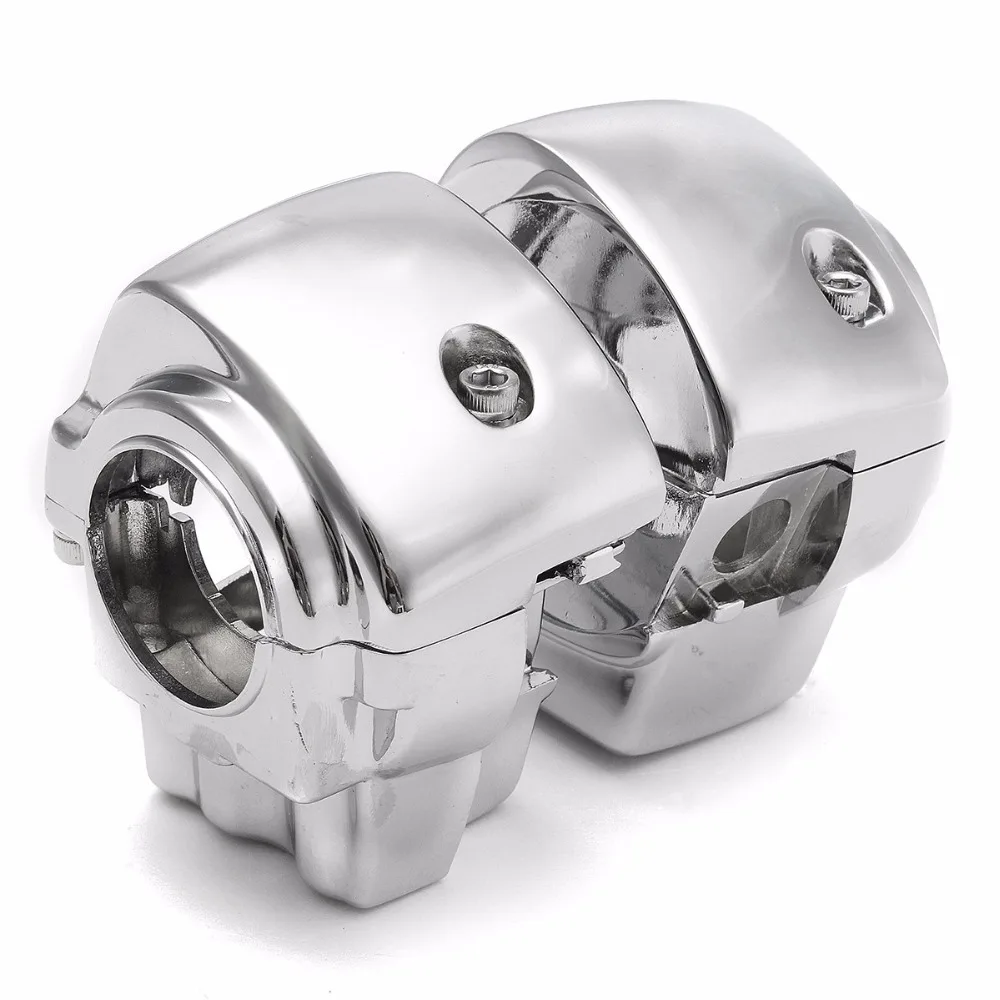 

Chrome Switch Housing Covers For Harley Electra Gilde Classic FLHTC Street Road Gilde CustomMotorcycle Parts