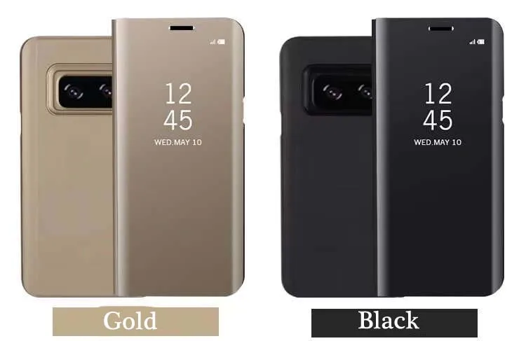 Чехол S10 Plus S10e роскошный зеркальный флип-чехол для samsung S8 S9 Plus прозрачный умный чехол для Galaxy S6 S7 edge