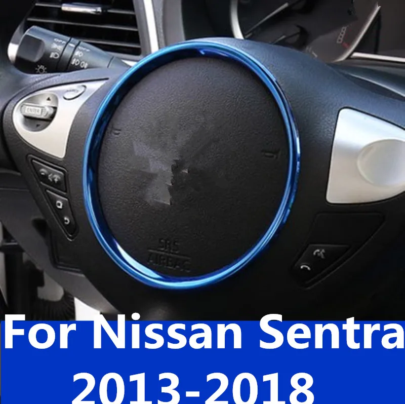 Для Nissan Sentra 2013-2018 декоративные круглые Блестки на руль яркие наклейки для