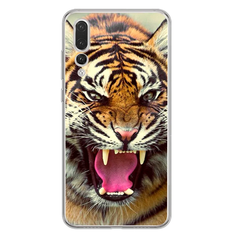 Case For Huawei Honor 7A 8A 8X 8C 9 10 Mate 20 P9 P10 lite/P8 Lite Y5 II Nova 3 Soft Paint TPU Cover lion Leopard AC105 |