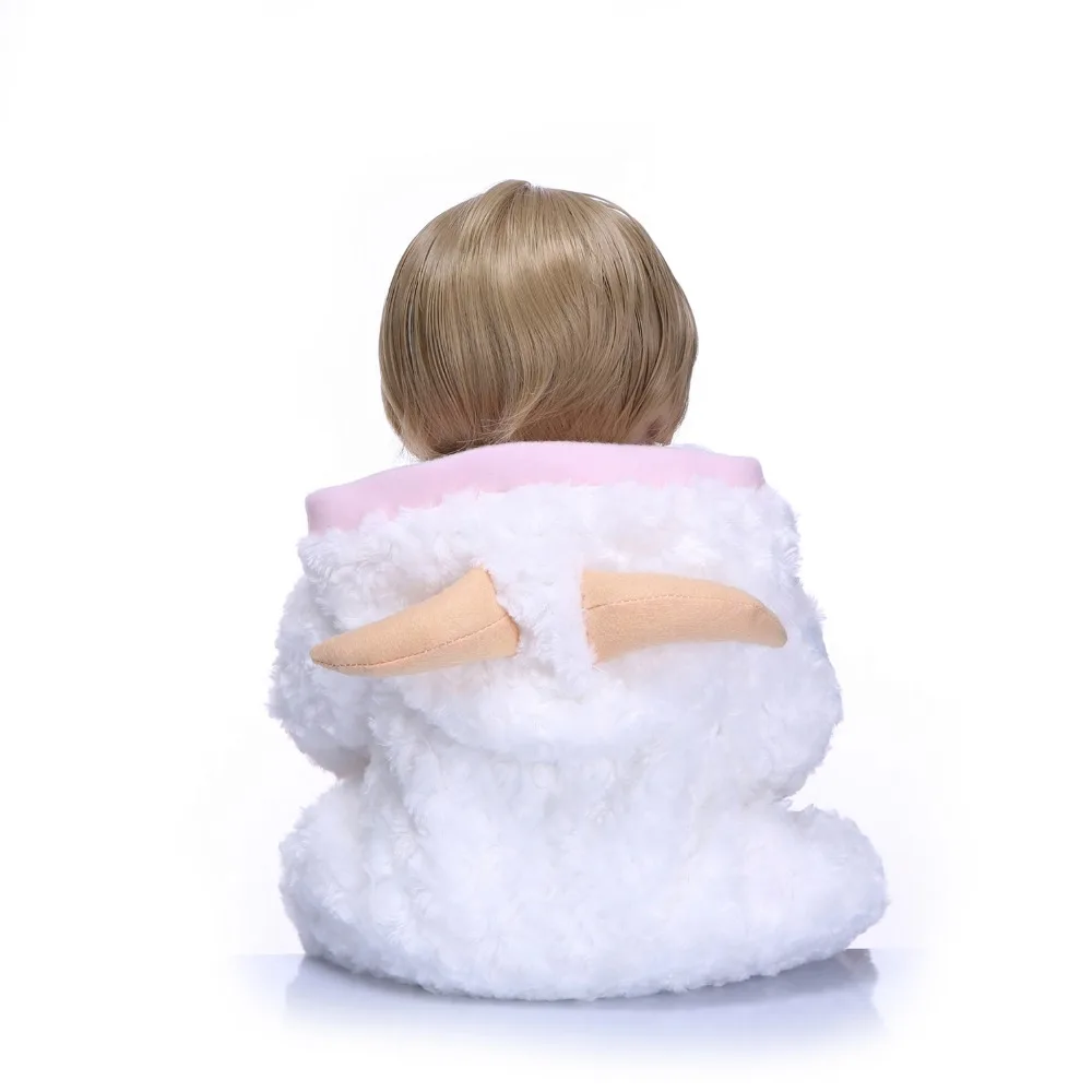 all SIlicone Girl Reborn Babies Doll Toy in Soft white plush clothes Lifelike brown eyes Princess Baby Bonecas Bebe | Игрушки и хобби