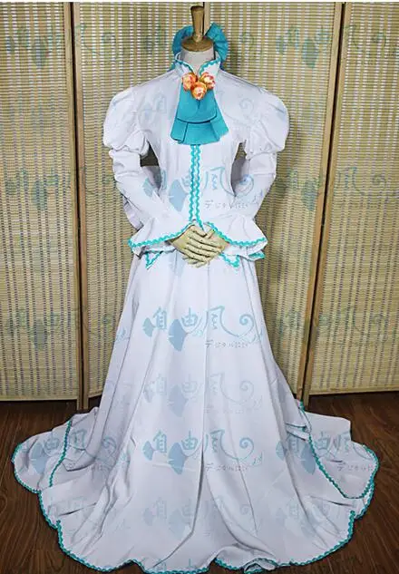 

2016 Anime CARDCAPTOR SAKURA KINOMOTOSAKURA White Dress Party Dress For Adult Women Halloween Cosplay Costume