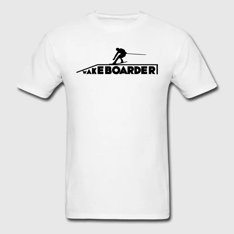 Печатные Для мужчин футболка Размеры S 3xl Wakeboarder Kiteboard оригинальный стильный Camisa