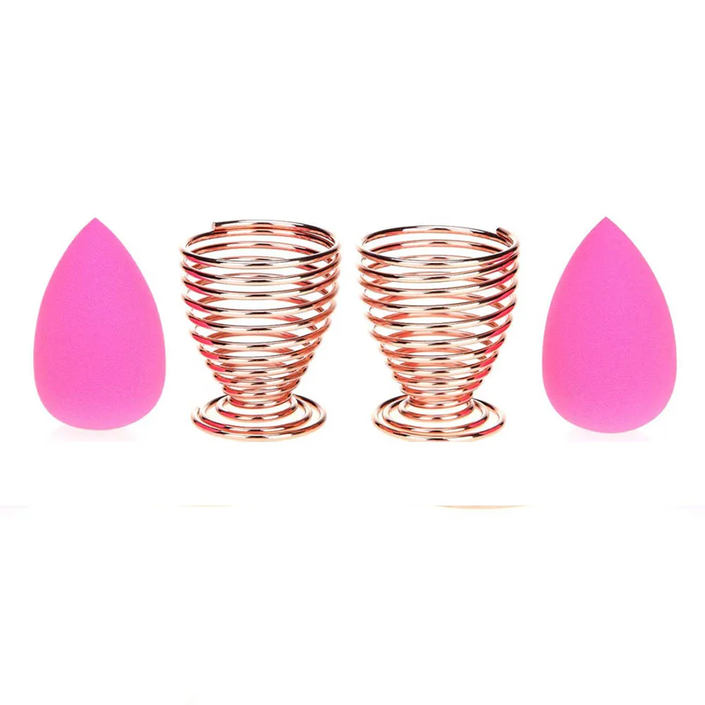 Rose Gold Beauty Sponge Blender Holder Makeup Drying Stand Storage Egg Powder Puff Display with Make up Sponges |
