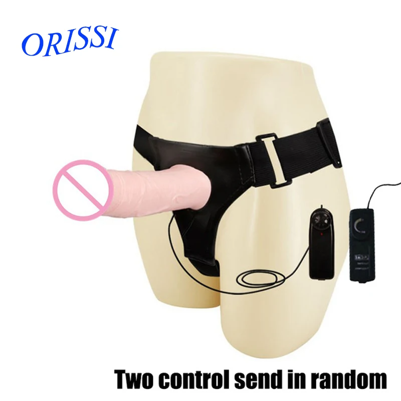 ORISSI секс-игрушки для взрослых пар Мужская одежда вибрирующий ремешок дилдо-на