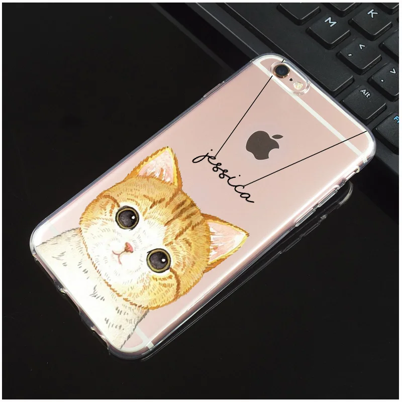 Чехол для iPhone 11 Pro XS XR Max 4 4S 5c 5 5S SE 6 6s 7 8 Plus X персональный мультяшный |
