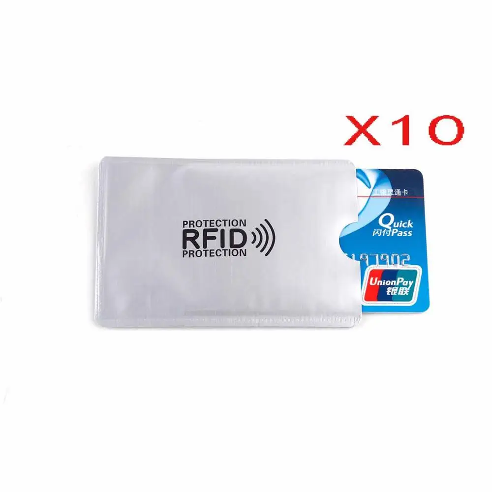 With Logo 10 шт. защита от размагничивания rfid-карты 13,56 МГц защита карт IC NFC защита от размагничивания наборы карт - Цвет: With Logo