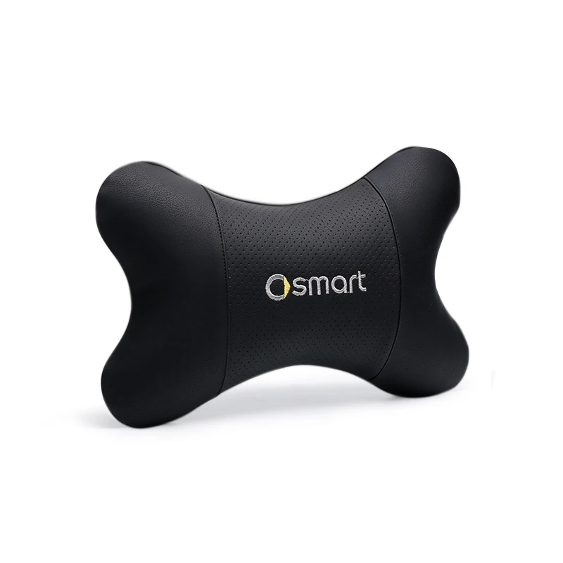 Black Автомобильный интерьер PU кожаный подголовник для smart 453 450 451 fortwo forfour головка из вспененного материала подушка для шеи - Цвет: Black