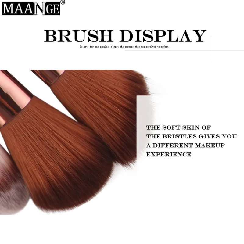 Makeup Brushes Set Powder Foundation Blush Eyeshadow Eyeliner Lip Beauty Make up Brush Tools MAANGE 18 Pcs