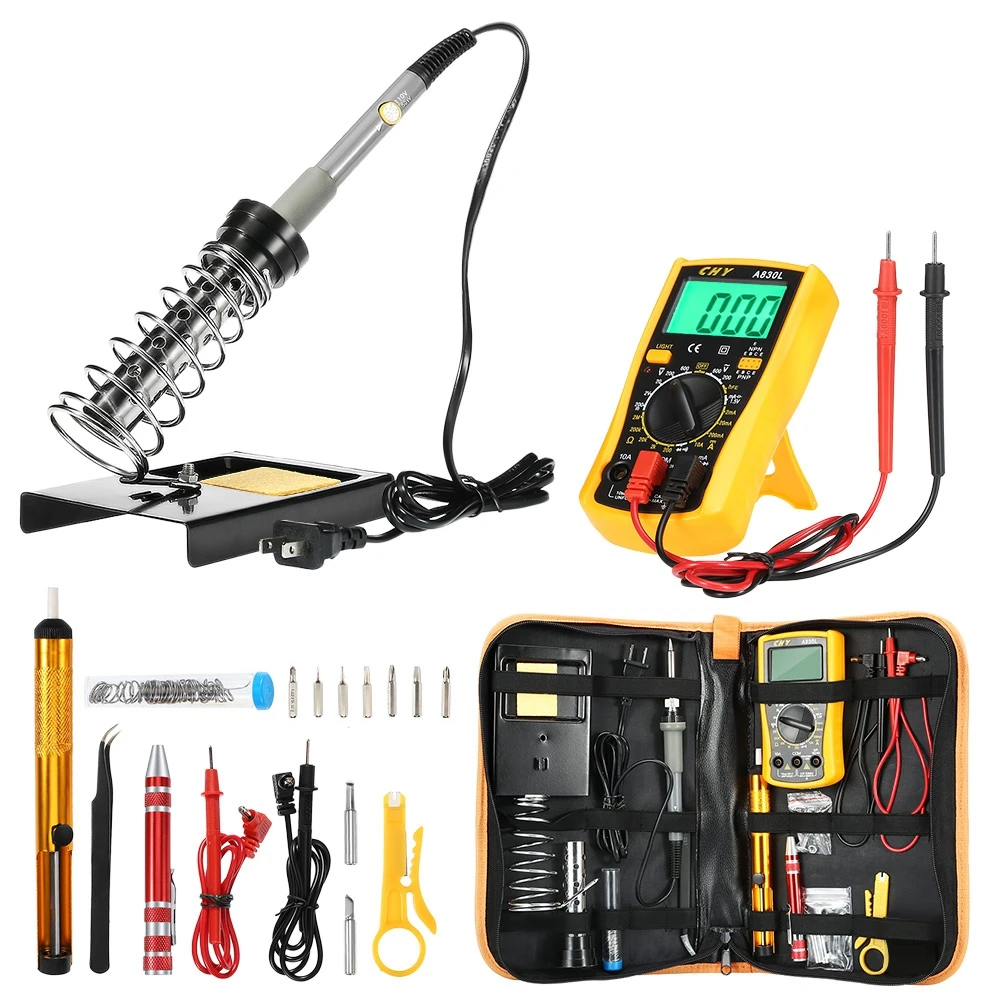 D60 Electric Soldering Iron Kit with Adjustable Temperature Control Welding Tool Irons Portable Repair Tools | Инструменты