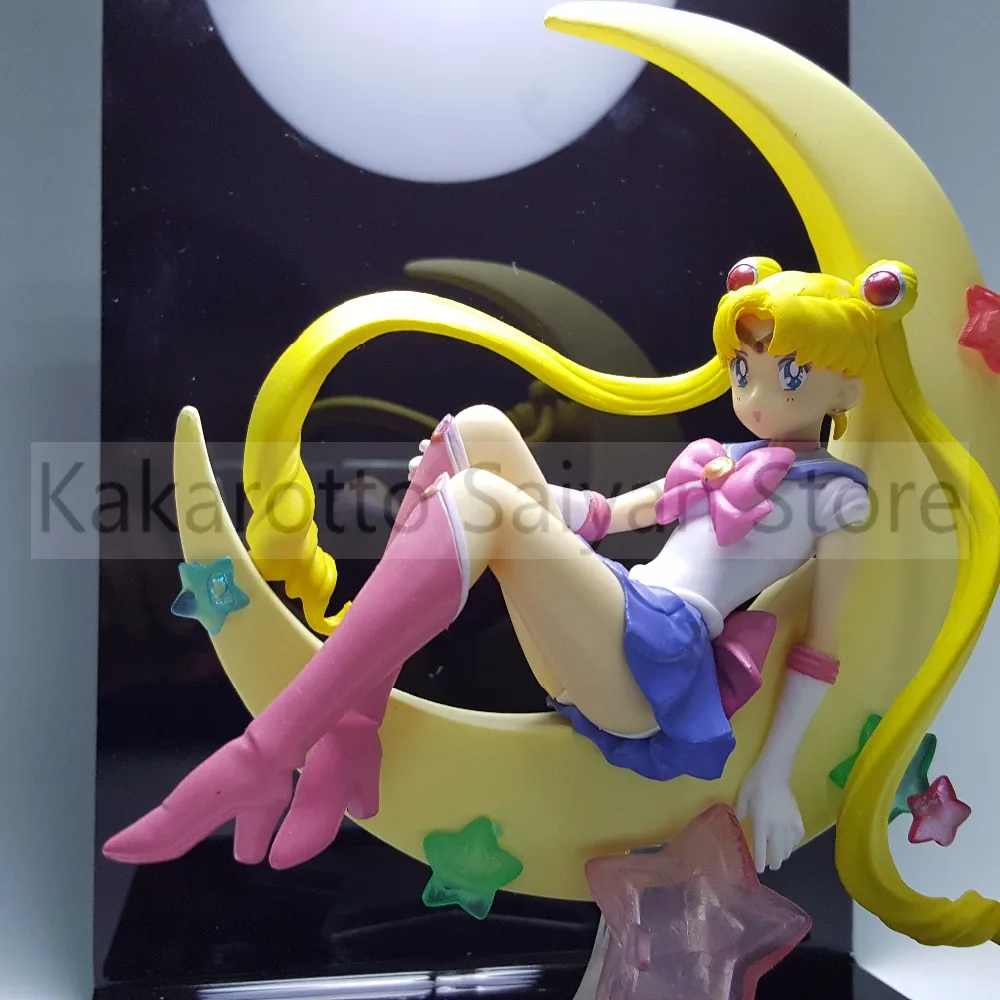 Сейлор Мун фигурки Tsukino Usagi с Луной DIY Коллекционная модель игрушки Аниме + база