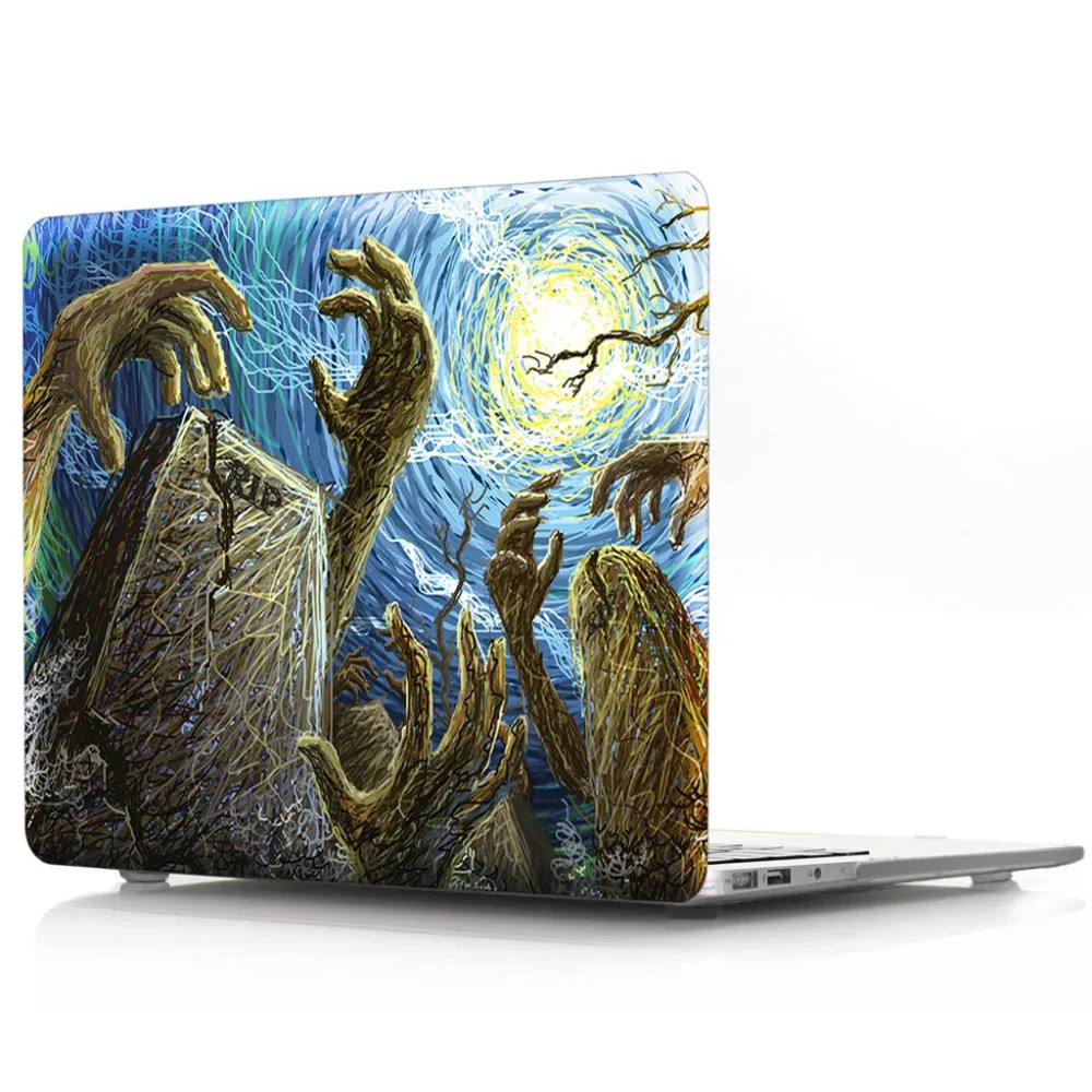 Красивая картина маслом мультфильм цветок Матовый Жесткий Чехол для Apple Macbook Air 11