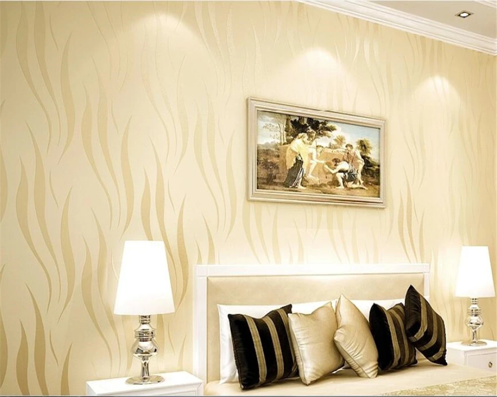 

beibehang papel de paredeWallpaper wall 3 d simple curve TV bedroom living room wall newspaper home decor wall papers home decor