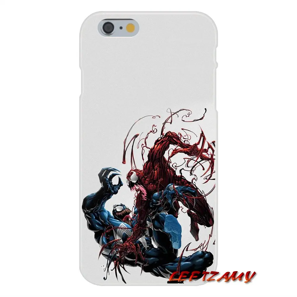 Carnage Marvel Comics Spider Man Venom аксессуары для телефона Чехлы iPhone X 4 4S 5 5S 5C SE 6 6S 7 8 Plus |