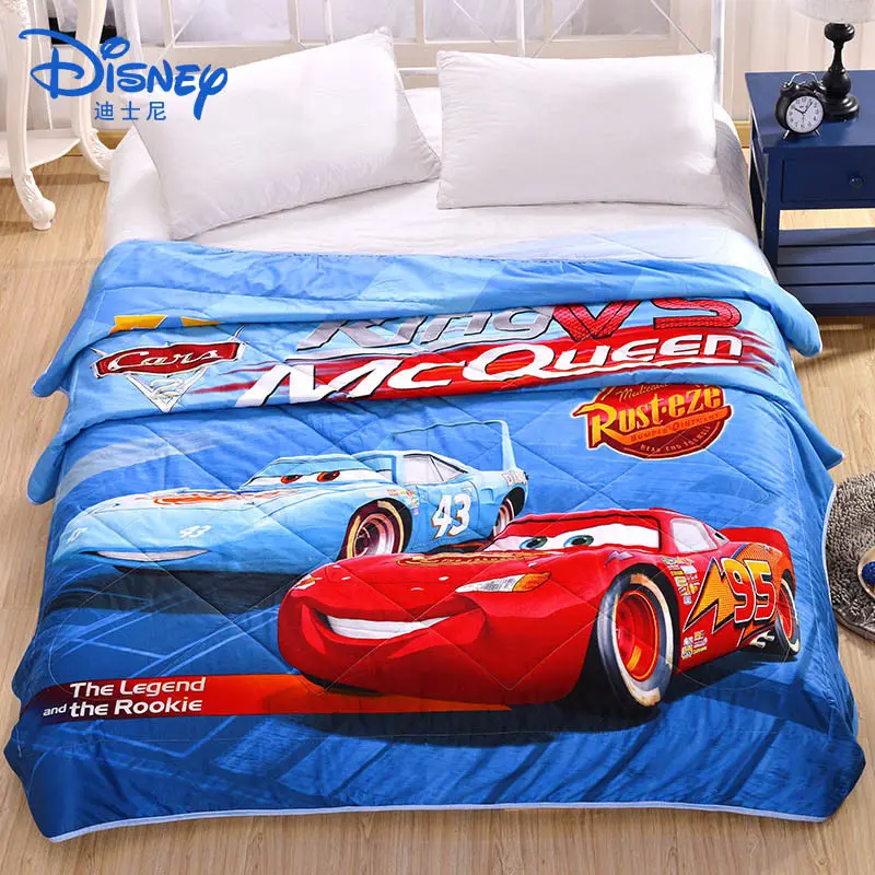 see chart Disney Молния Маккуин автомобиль одеяла одеяло постельные принадлежности набор младенцев мальчик покрывала мультфильм покрывало хлопок ткань - Цвет: see chart