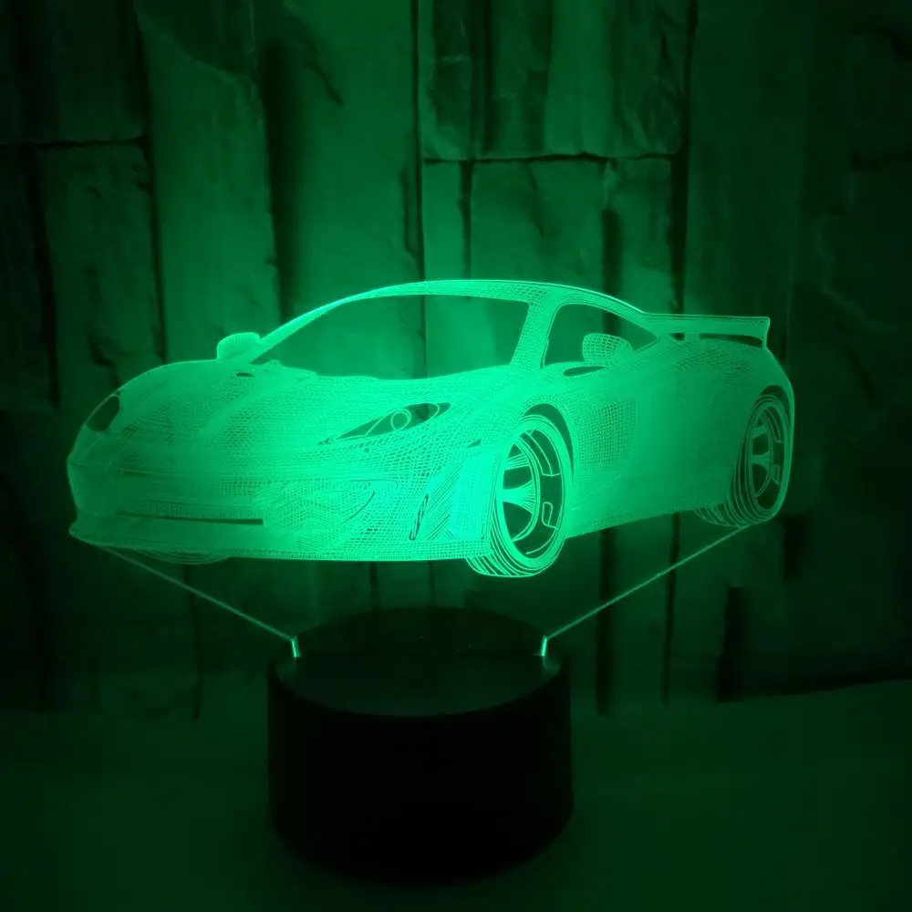 Распродажа новых автомобилей Цветной яркий 3d свет с дистанционным сенсорным