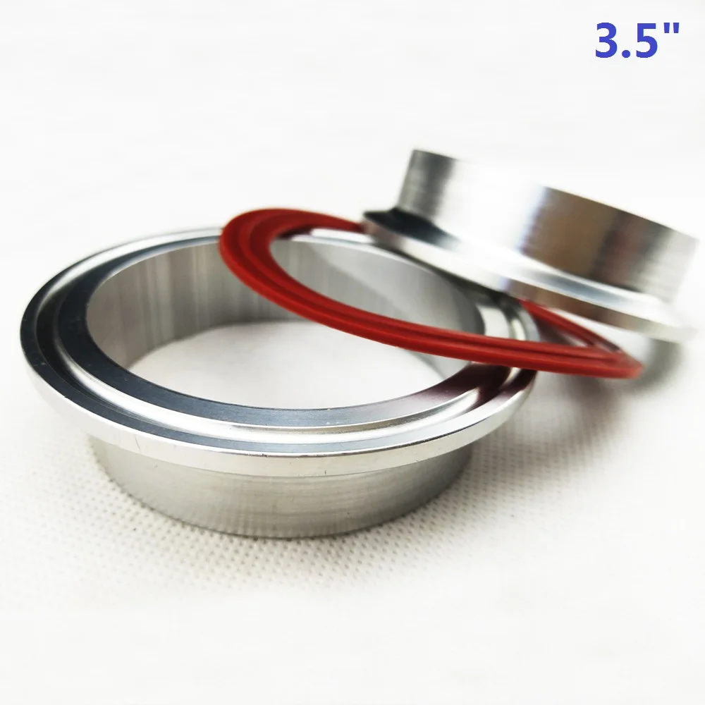 3.5inch 1,5-4,0 дюймов алюминиевый фланец выхлопной трубы автомобиля v группа зажим уплотнительное кольцо уплотнение сплава VBand фланец только фланец - Цвет: 3.5inch