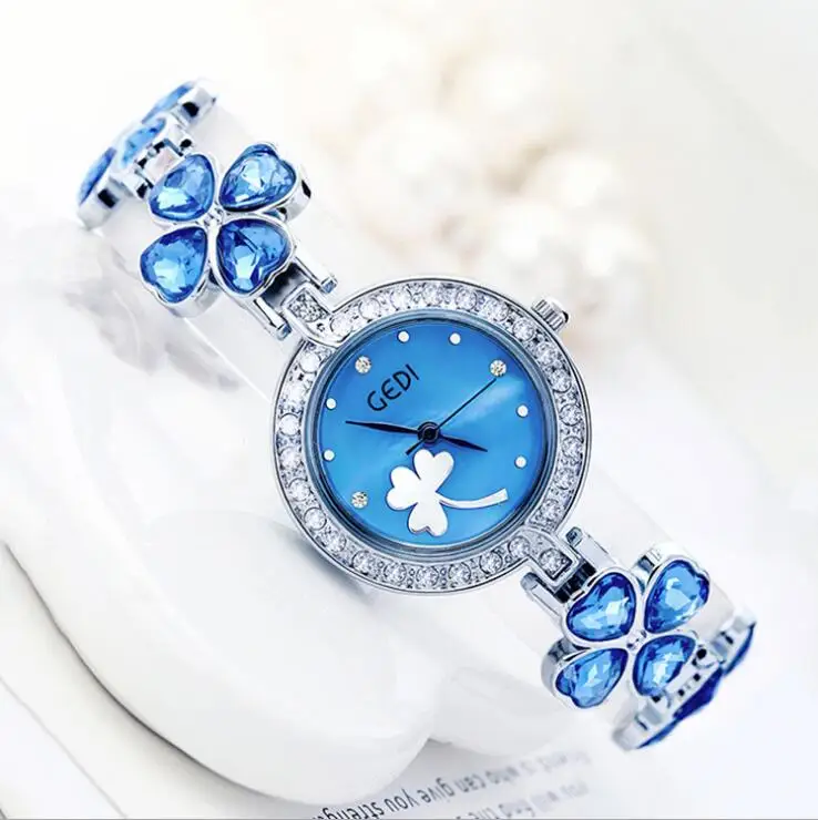 Часы dw женские кварцевые водонепроницаемые с синими кристаллами|Женские