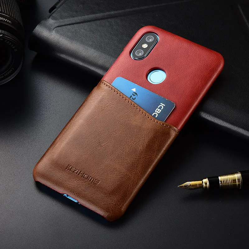 Kezihome для Xiaomi MI MAX 3 100% Оригинальный чехол из натуральной кожи Offical Cover MAX3 coque Back cover