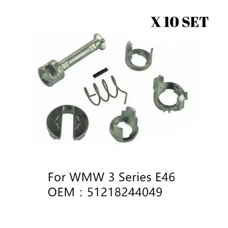 

x10 Set For BMW 3 Series E46 DOOR LOCK LOCK CYLINDER REPAIR KIT FRONT LEFT OR RIGHT OE 51217019975 New