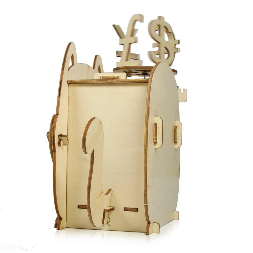 Научная образовательная DIY солнечные наборы фанера Солнечная Фортуна Копилка