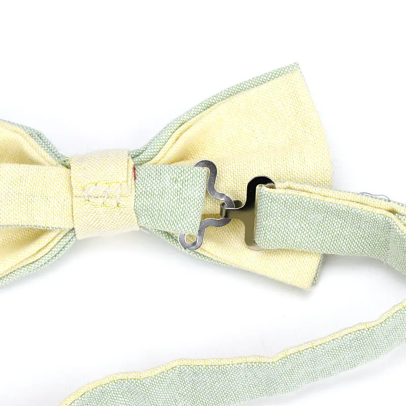 Мужской галстук бабочка Ianthe однотонный винтажный из хлопка для свадьбы 20