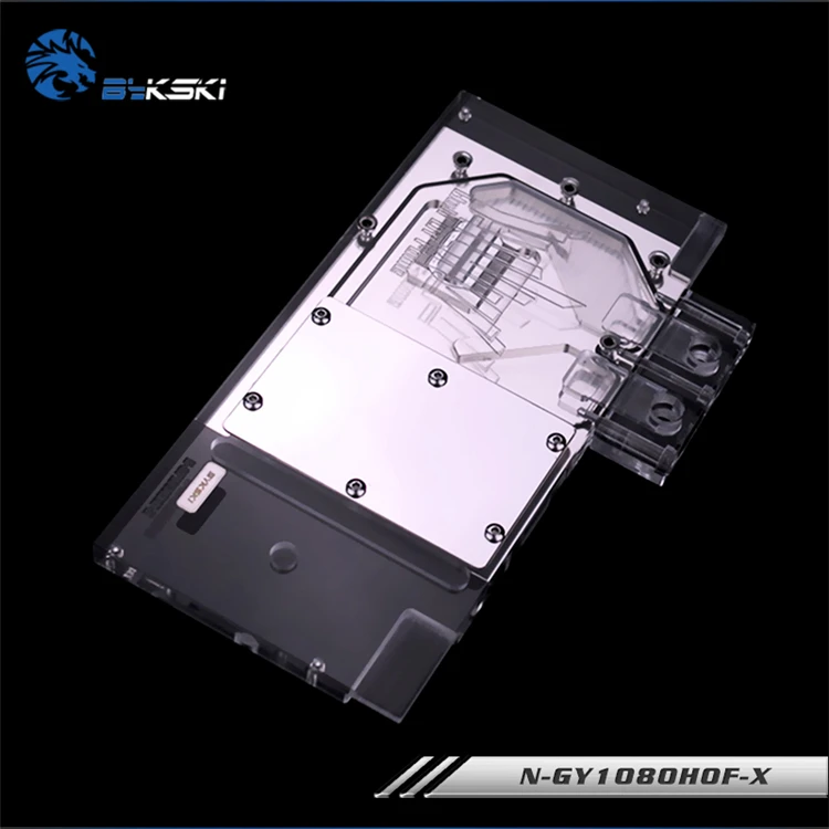 Bykski N-GY1080HOF-X Full Cover Graphics Card WaterCooling Block RGB/RBW for Galaxy GTX1080/1070 HOF GainWard | Компьютеры и офис