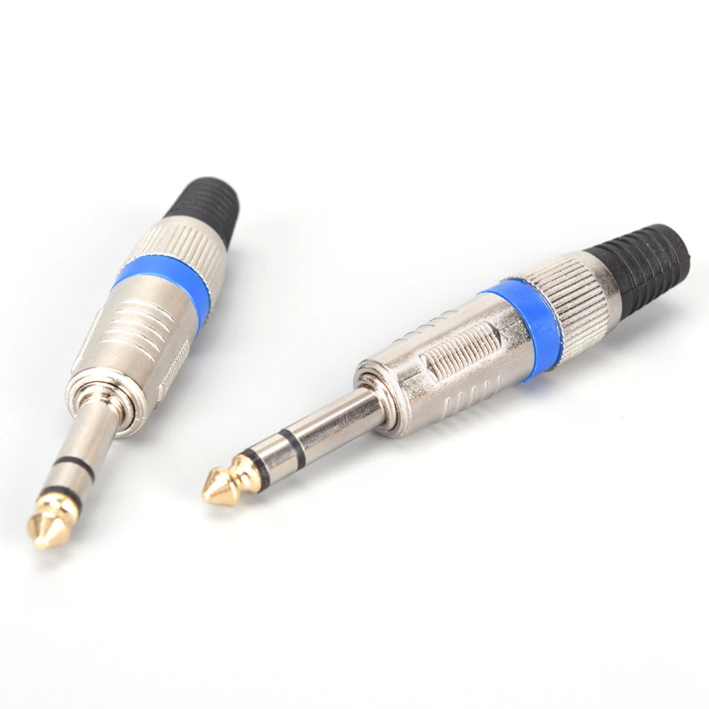 

5pcs/lot 6.35mm 1/4" Male Mono Plug To RCA Female Jack Connector Mono Audio Plug Jack