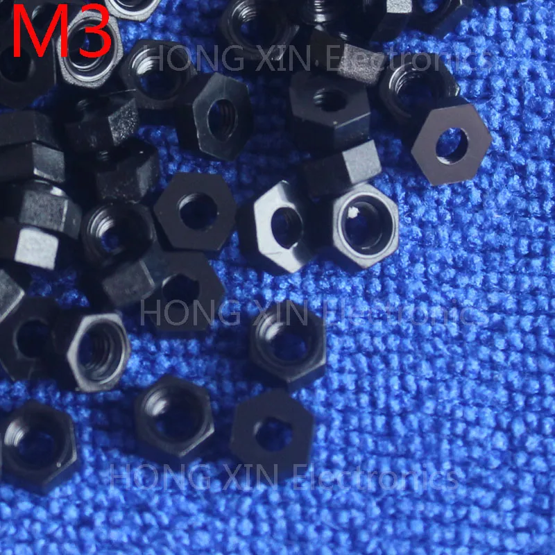 100 шт. шестигранная гайка 1/2/2/3/4 мм|hex nut|nylon hex nutplastic nut |