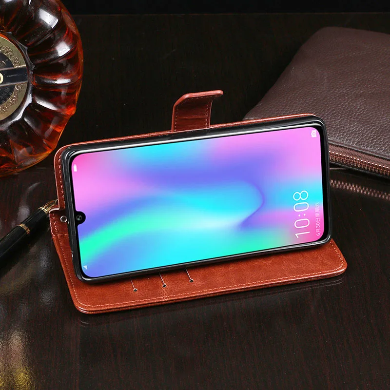 Чехол для Huawei Honor 10 Lite кожаный чехол с магнитной застежкой 6 21 дюйма и узором Crazy Horse