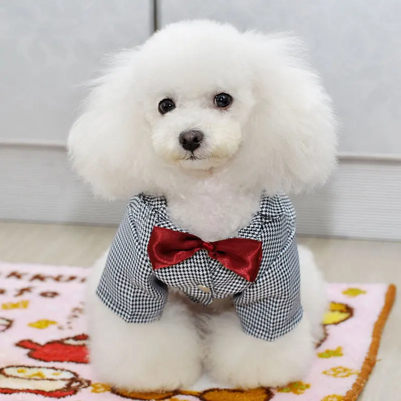 Summer Dog Shirt Wedding Suit Bow Tie Cat Puppy Dog Clothes Pet Dog Clothing Wedding Costume For Small Medium Dogs DOGGYZSTYLE