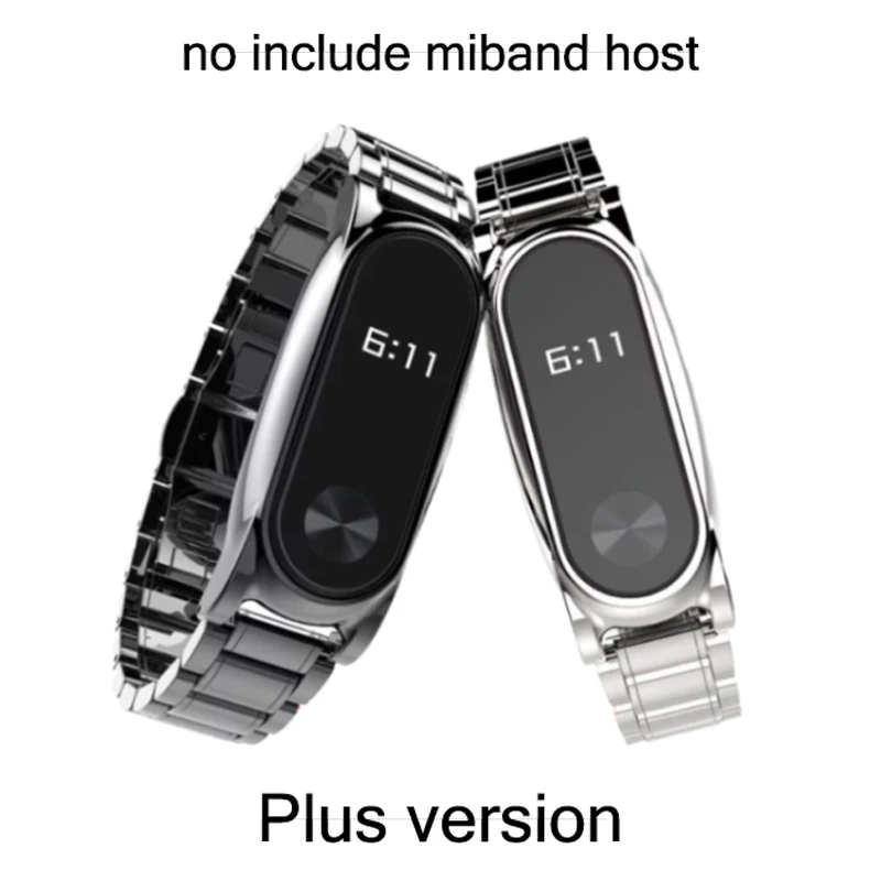 Металлический ремешок для Xiaomi Mi Band 2 Безвинтовой браслет из нержавеющей стали