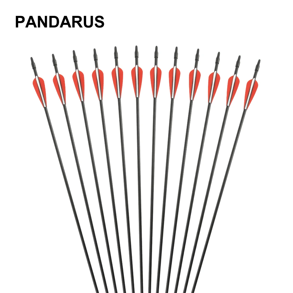 PANDARUS 6/12/24 шт/партия стрелы из стекловолокна 30 ''позвоночник 700 для стрельбы