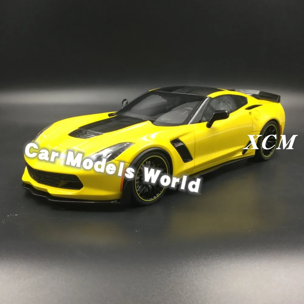 Полимерная модель автомобиля для GT Spirit Corvette желтая версия 1:18 маленький подарок!| |