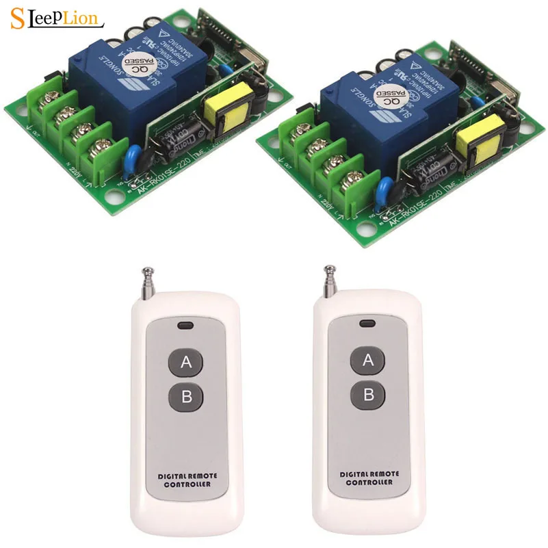 Sleeplion 85 В постоянного тока 110V 220V 30A 2 способ реле дистанционного Управление