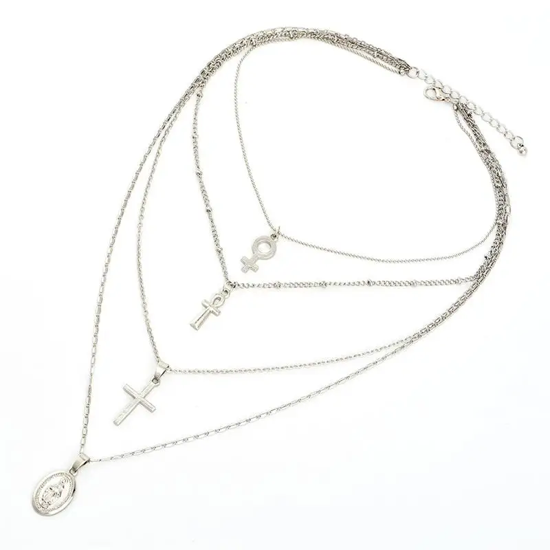 4 шт./компл. в богемном стиле с перекрестными девственная Мария кулон