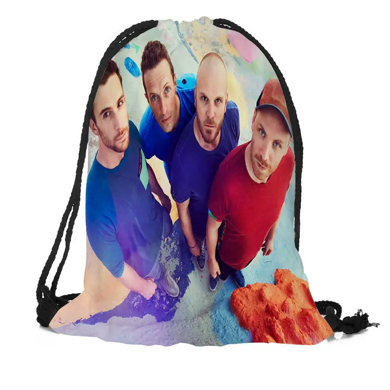 Индивидуальная сумка Coldplay на шнурке шелковая мягкая большая непрозрачность