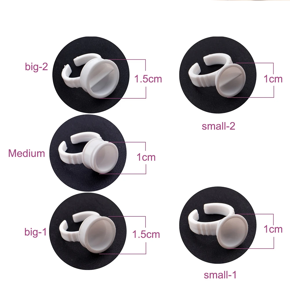 100 шт. удаления татуировки пигмент держатель кольцо с сеткой клей для наращивания