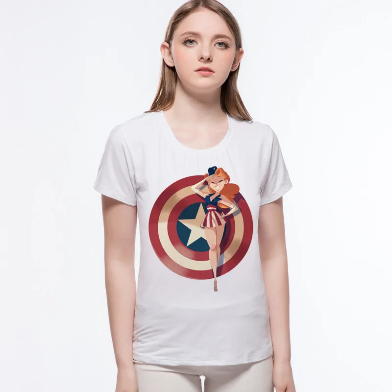 Новая футболка Капитан Америка щит Civil War Kawaii Fuuny женские футболки мужские топы с