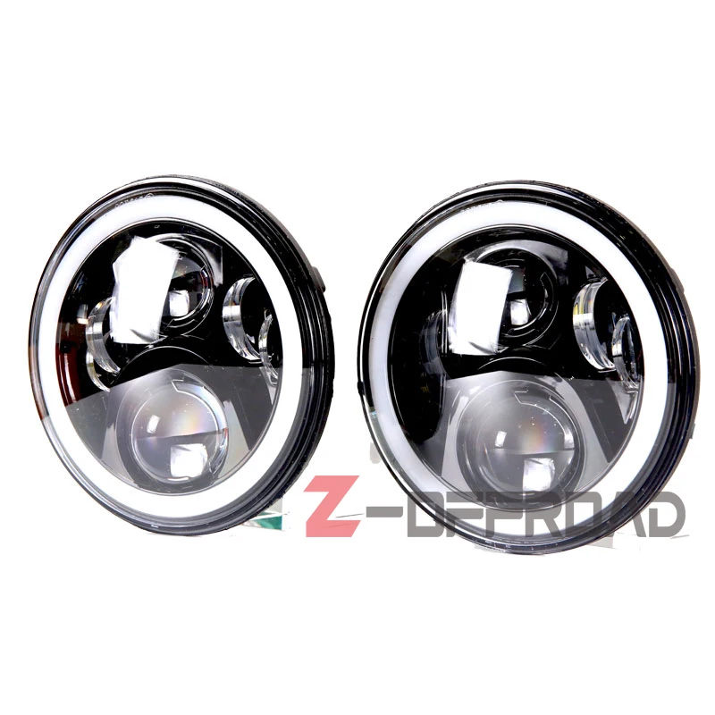 Для 97-16 Jeep Wrangler JK CJ LJ Hummer H1 H2 налобный фонарь RGB с пультом дистанционного