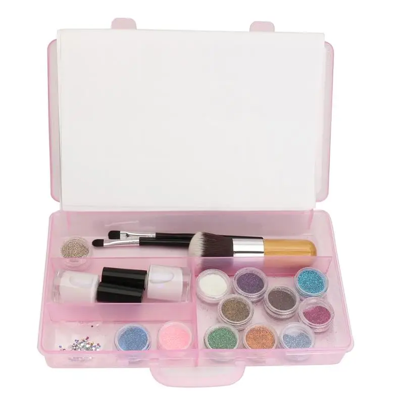 Набор для татуажа пудра временных татуировок 12 цветов Блестящий Алмазный боди