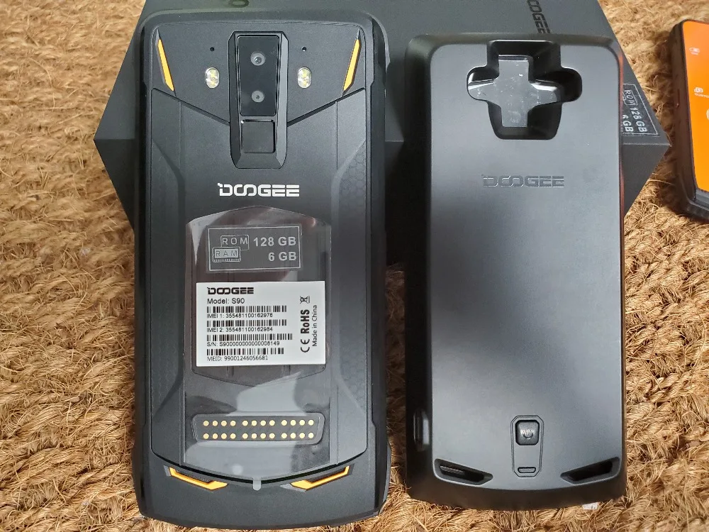 DOOGEE S90 смартфон Walkie talkie 6,18 FHD+ Android 8,1 IP68/IP69K 6 ГБ 128 Гб Беспроводная зарядка 16 Мп+ 8 Мп камера мобильный телефон