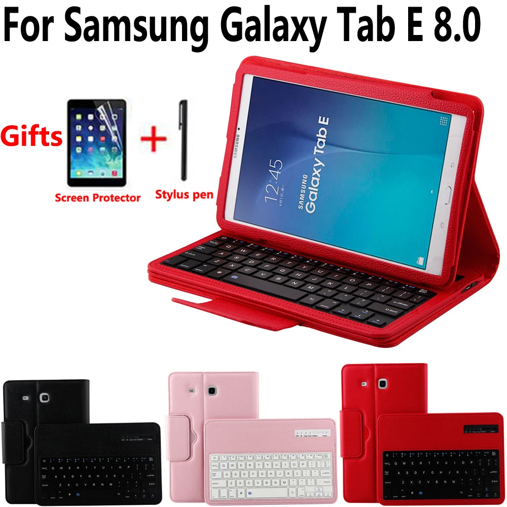 Отсоедините беспроводной чехол для клавиатуры Bluetooth Samsung Galaxy Tab E 8 0 SM T375 T377 T378 с