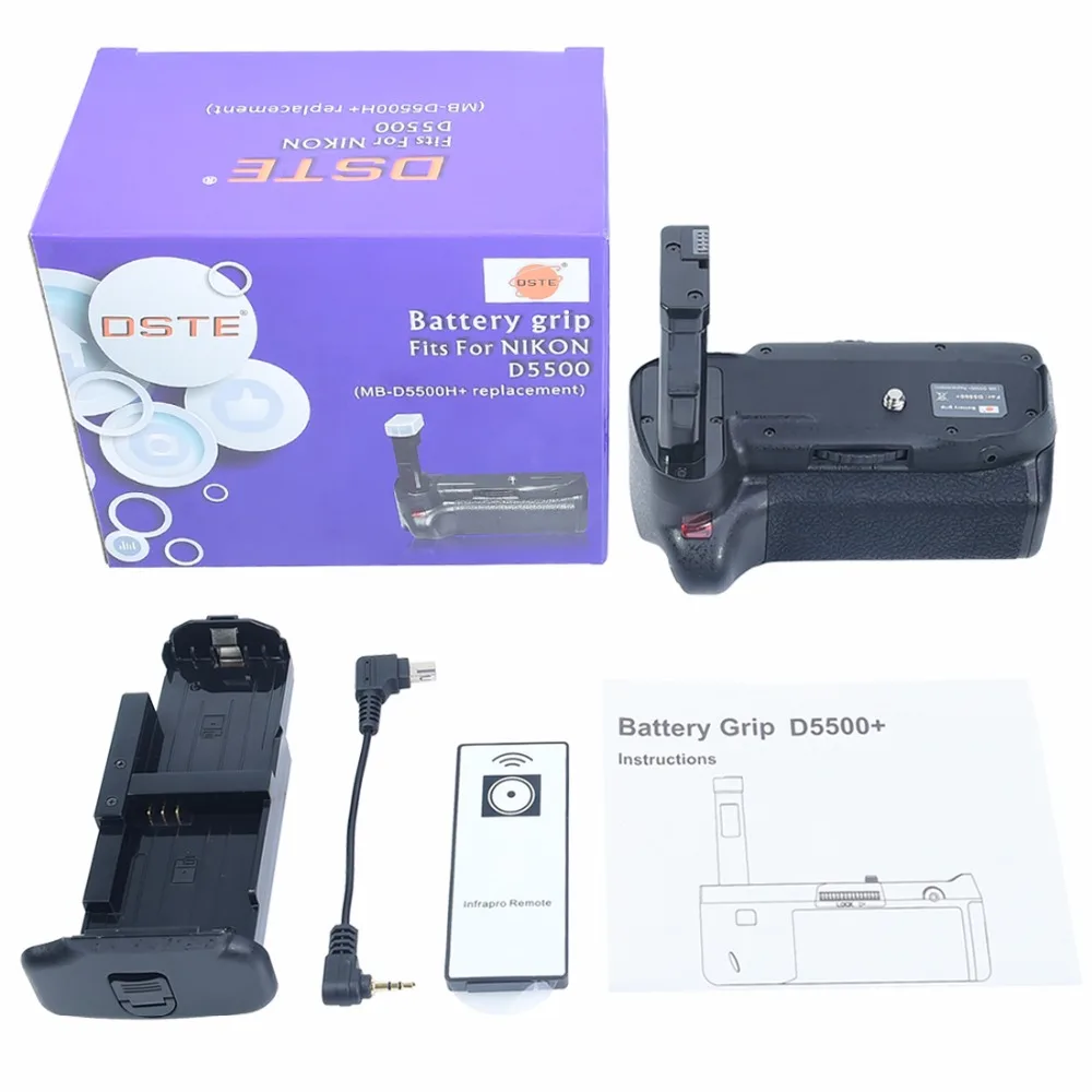 DSTE MB D5500H + Батарейная ручка для камеры NIKON D5500 D5600 DSLR|grip for nikon d5500|battery gripbattery grip |
